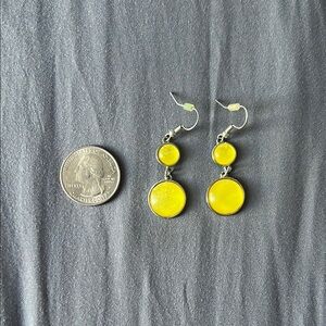 Vibrant Yellow Drop Earrings